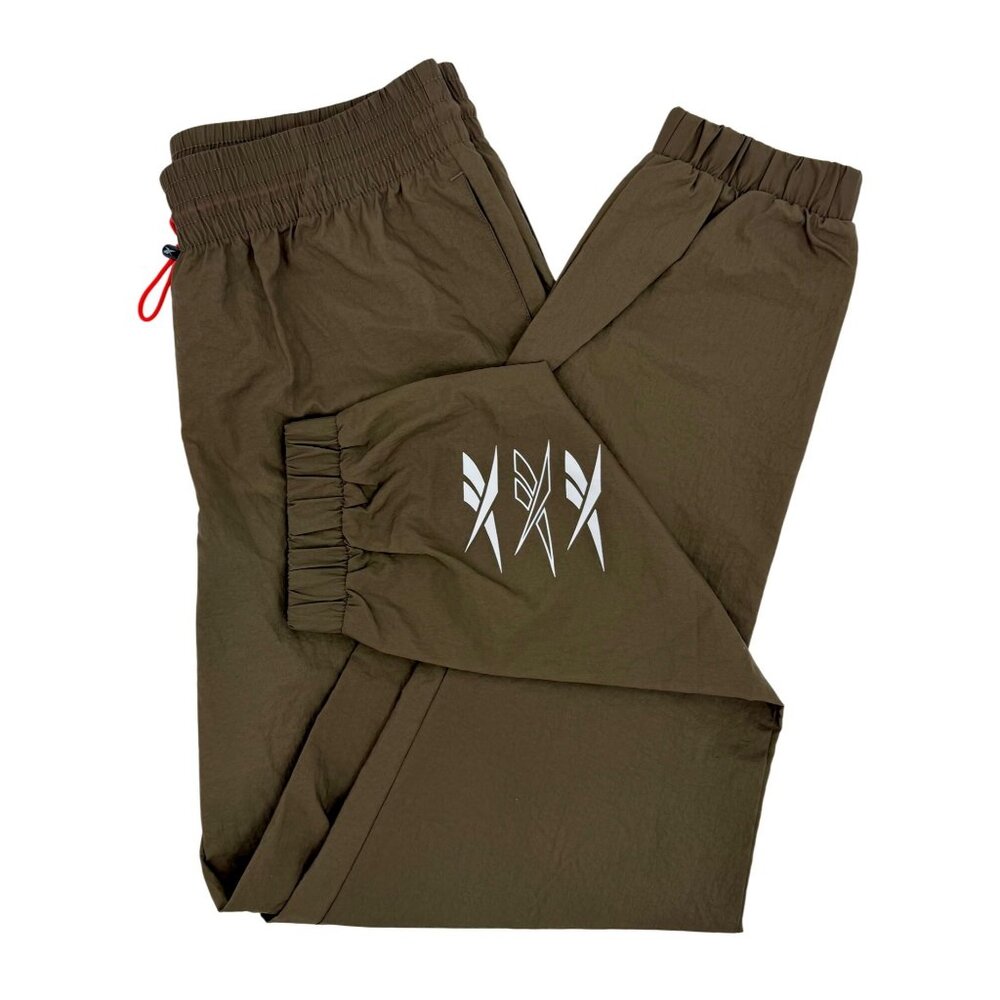 NWT Reebok Trek Grey Athleisure Training Pants Joggers w/Side Pocket & Logo S - Picture 2 of 16
